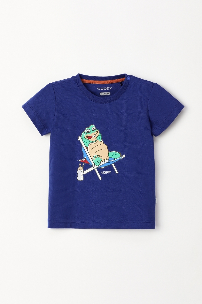 Pamuklu Erkek Bebek Pijama-Pss - 856-Soğuk Mavi