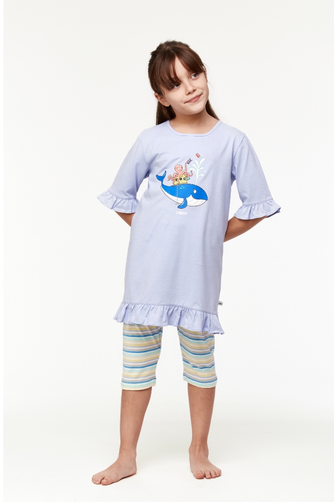 10-16 Yaş Kız Çocuk Pijama-Tun - 306-Lavanta