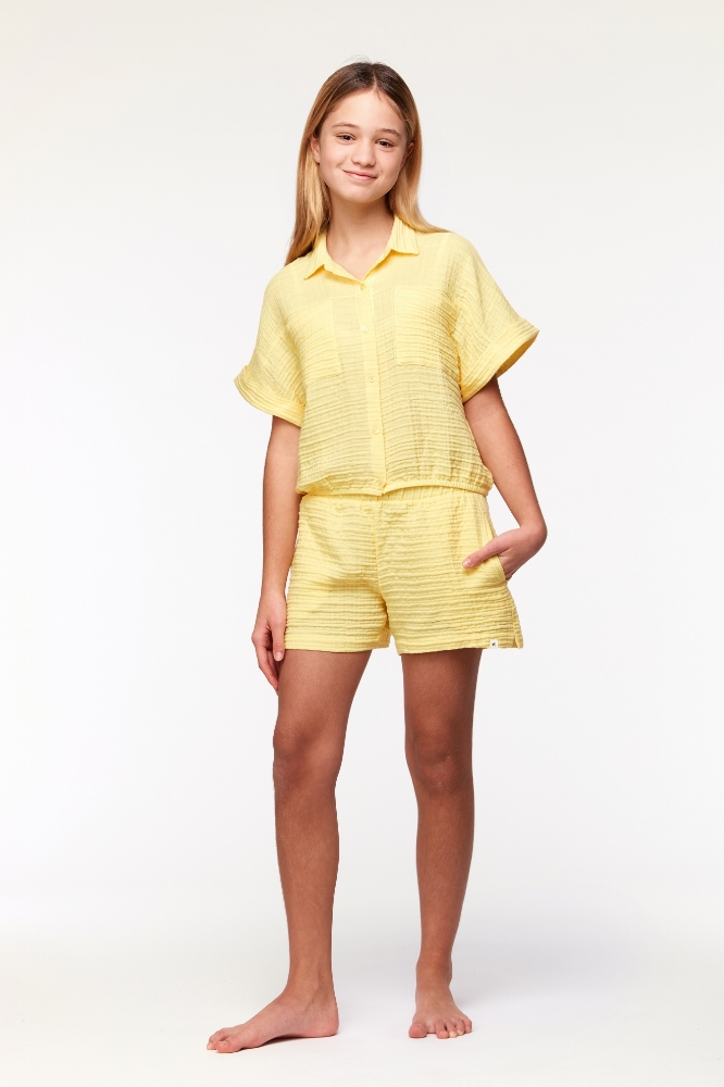 2-8 Yaş Kız Çocuk Pijama-Ypf - 609-Açık Sarı