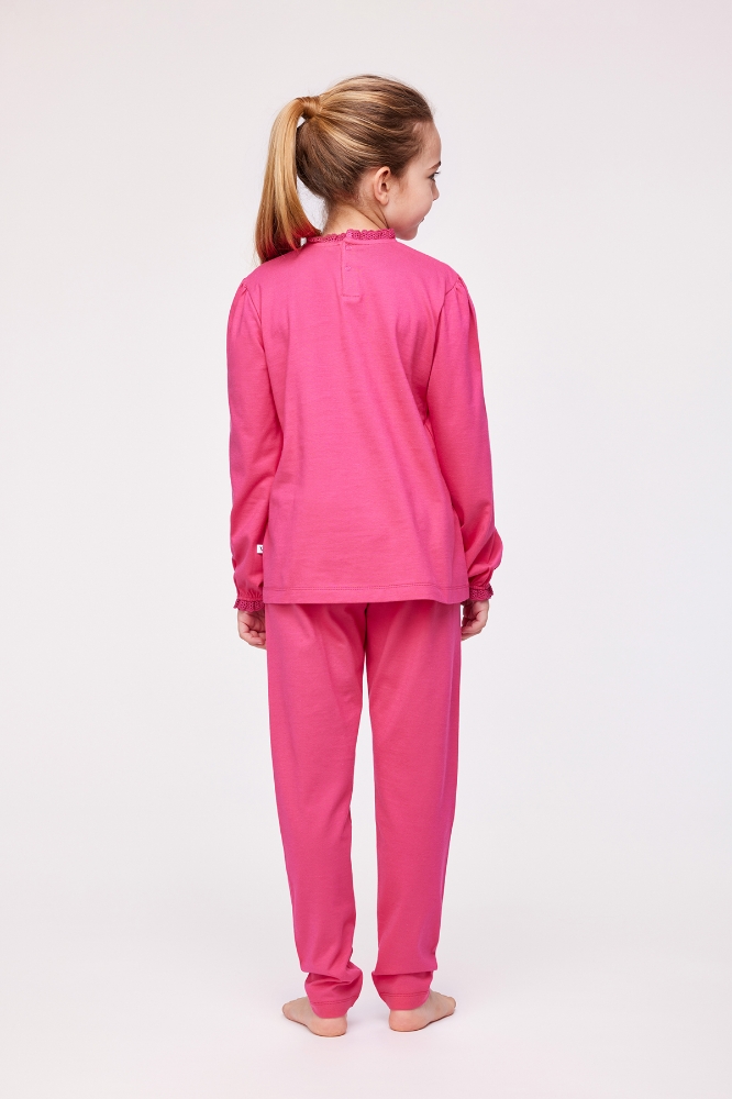 2-8 Yaş Kız Çocuk Pijama-Plh - 388-Neon Pembe