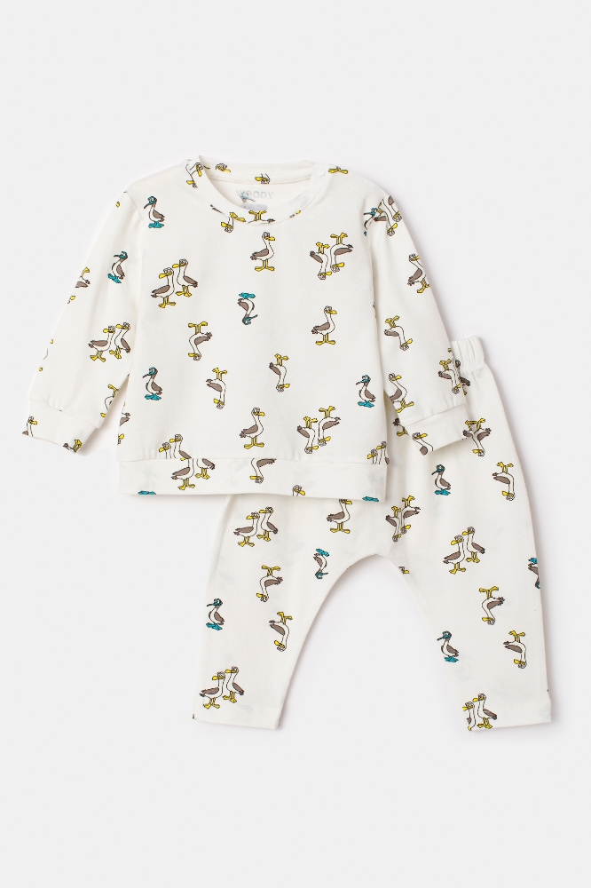 Pamuklu Bebek Pijama-Bbc - 957-Baskılı