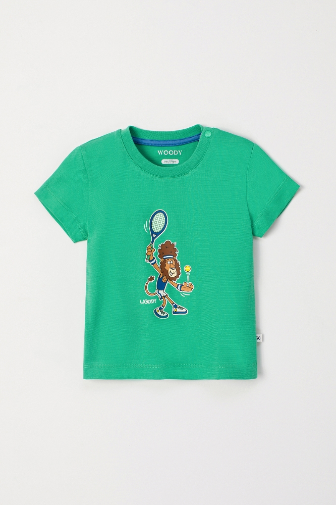 Pamuklu Erkek Bebek Pijama-Pss - 734-Yeşil