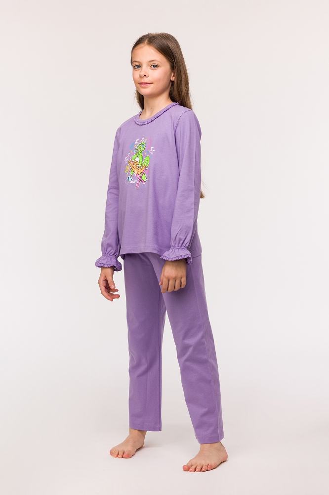 2-8 Yaş Kız Çocuk Pijama-Plh - 320-Lila