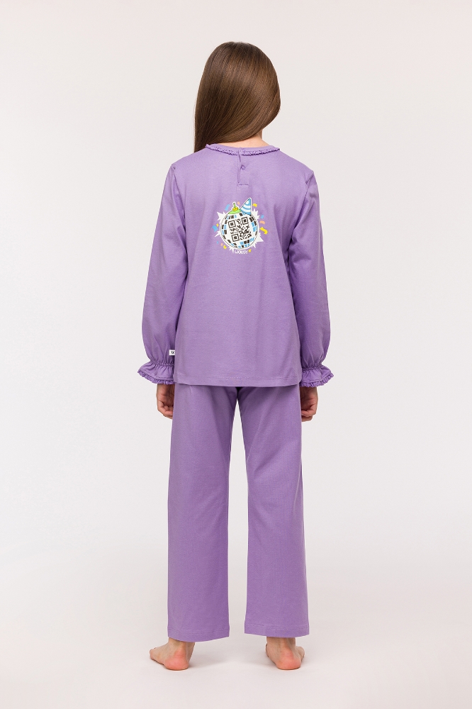 2-8 Yaş Kız Çocuk Pijama-Plh - 320-Lila