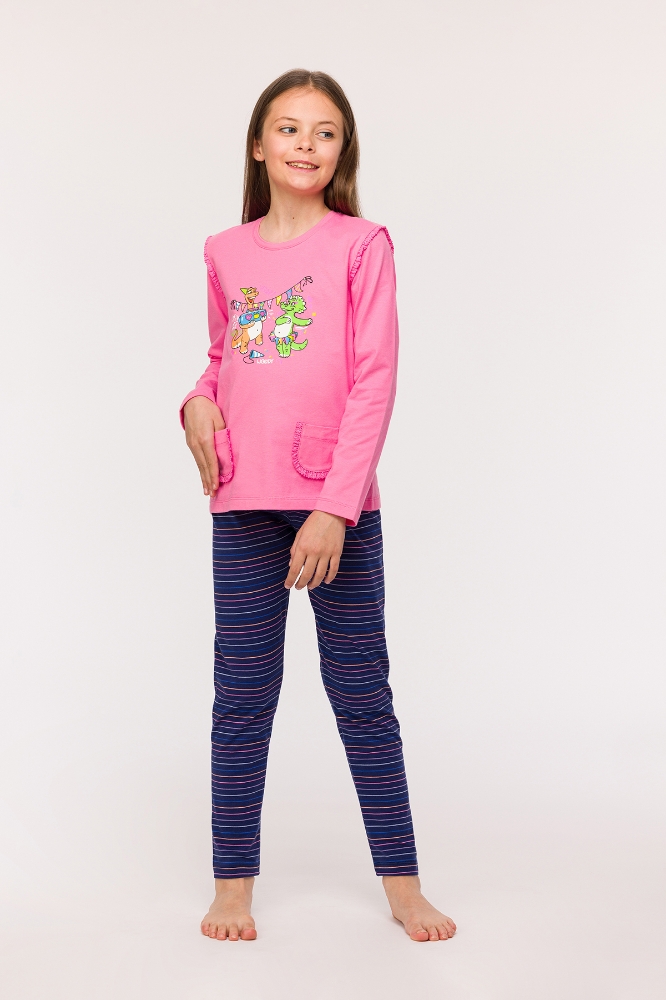 2-8 Yaş Kız Çocuk Pijama-Plg - 453-Pembe