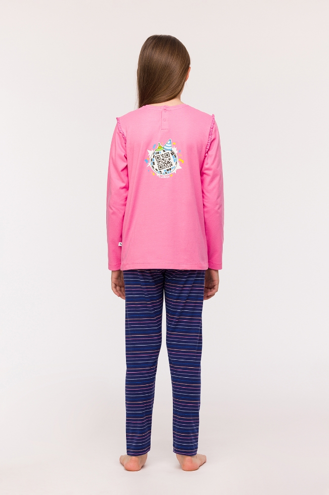 2-8 Yaş Kız Çocuk Pijama-Plg - 453-Pembe