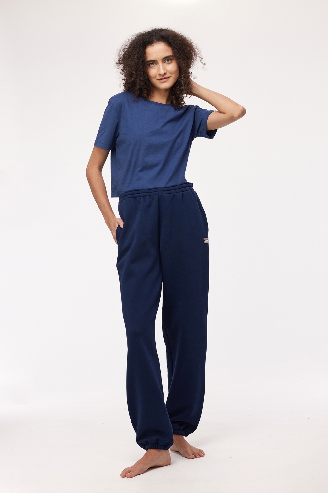 Unisex Sweatpant-Slf - 885-Lacivert