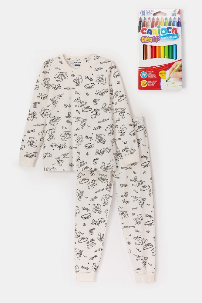 Boyanabilir Pijama-Cpc - 978 color me AOP labradoodle