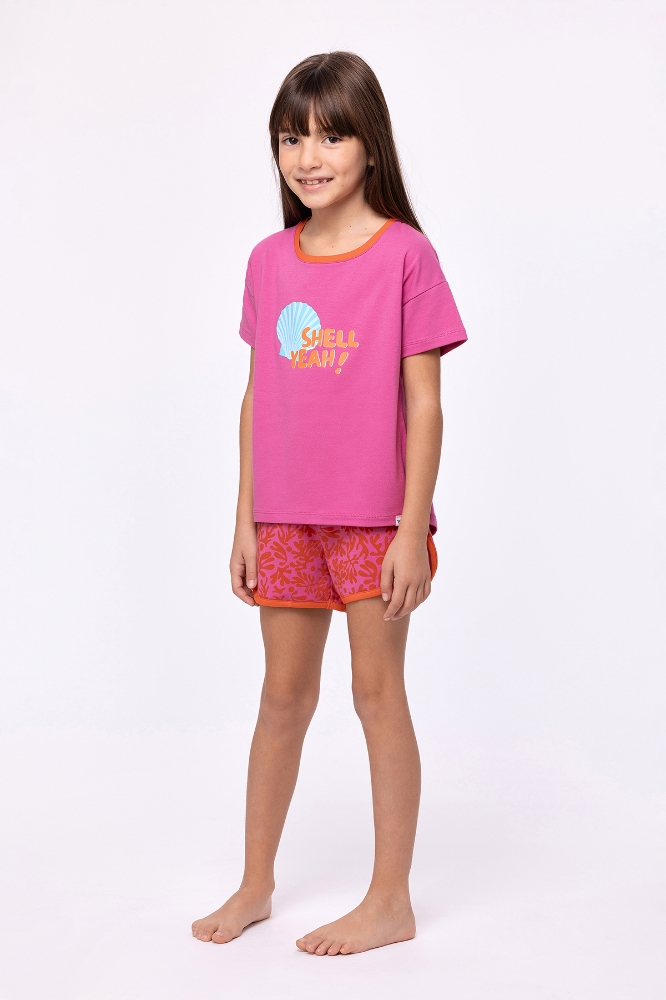 2-8 Yaş Kız Çocuk Pijama-Ypd - 363-Pembe