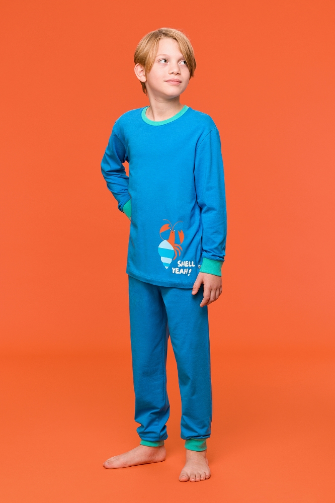 10-16 Yaş Erkek Çocuk Pijama-Plc - 845-Mavi