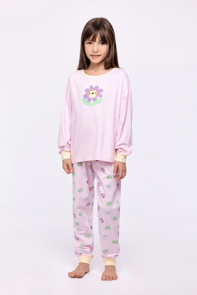 10-16 Yaş Kız Çocuk Pijama-Pzb - 417-Açık Lila