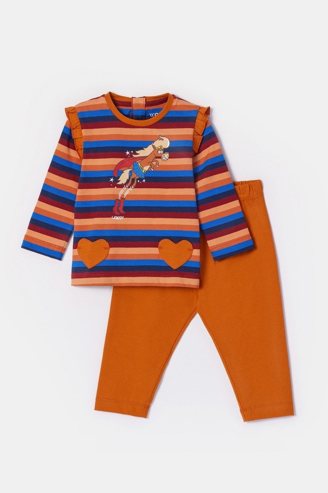 Kız Bebek Pijama-Plg - 913 S Strıpe Pony