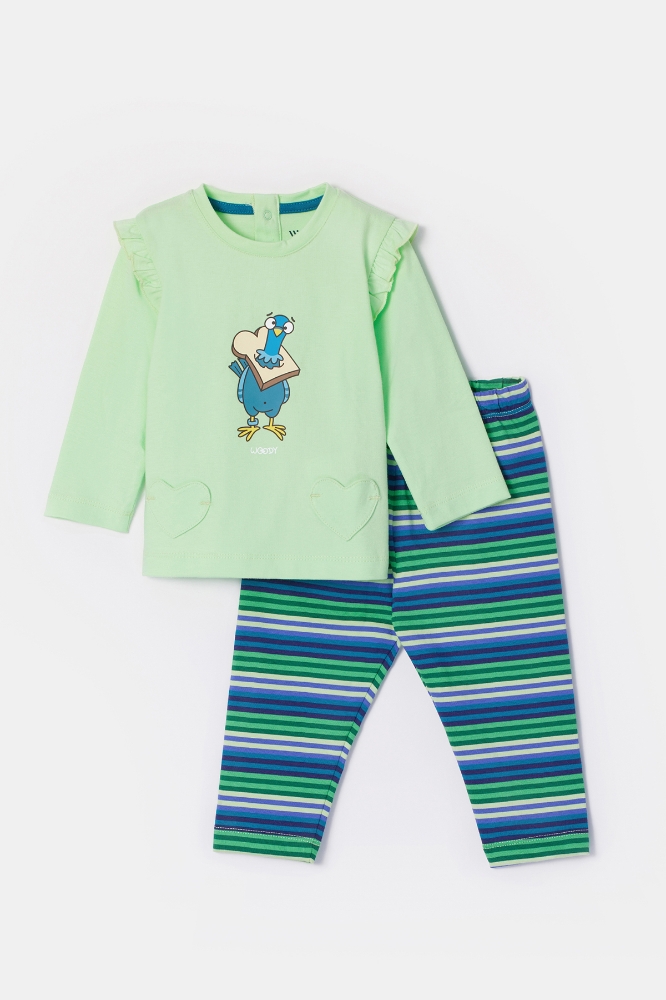 Kız Bebek Pijama-Plg - 760 Paradıse Green