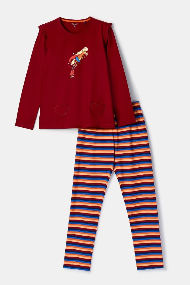 Pijama Takımı-Plg - 495 Sun Dred Tomato