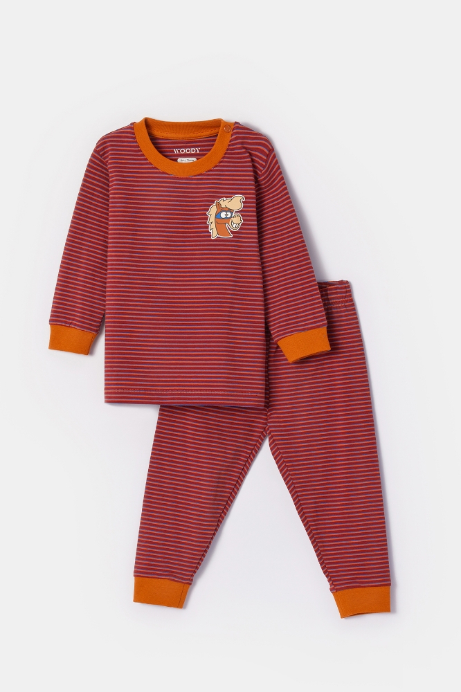 Erkek Bebek Pijama-Plc - 936 Z Strıpe Pony Boys