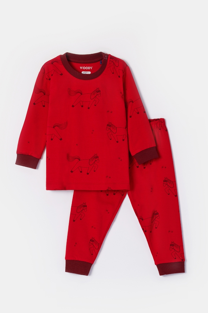 Erkek Bebek Pijama-Plc - 934 Z Aop Pony