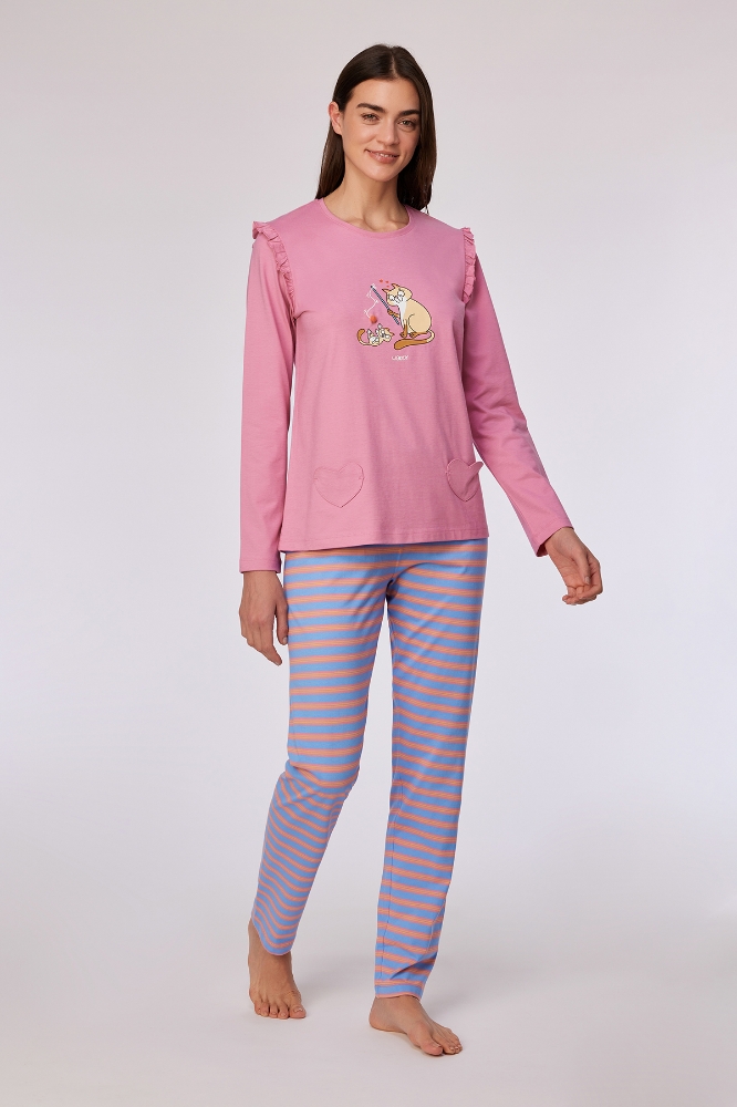 Pijama Takımı-Plg - 404 Wıld Rose
