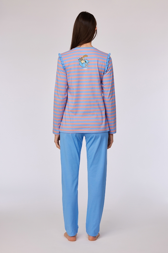 Pijama Takımı-Plg - 911 S Strıpe Cat Gırls