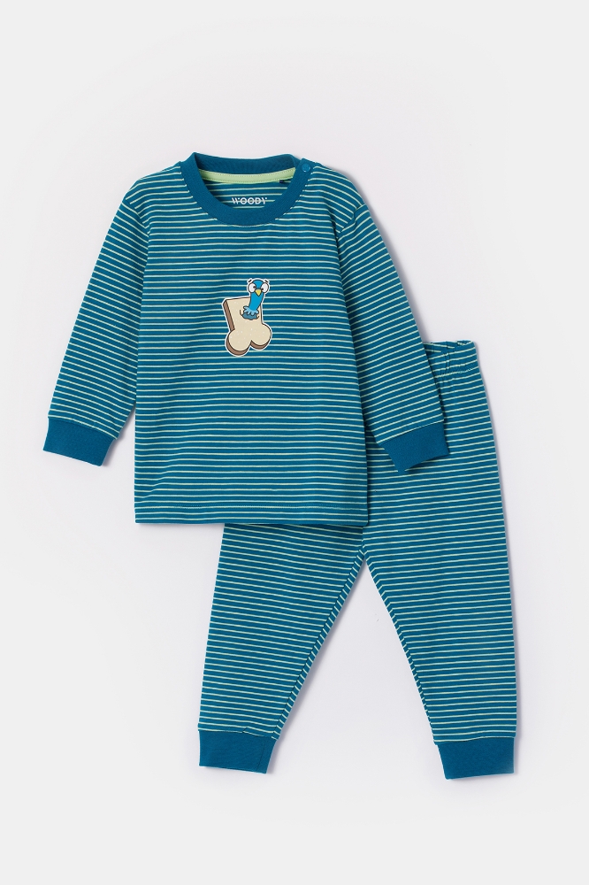 Erkek Bebek Pijama-Plc - 928 Z Strıpe Pıgeon Boys