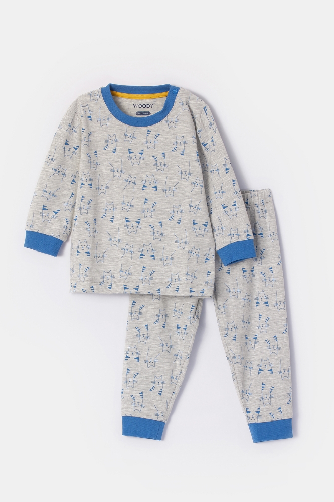 Erkek Bebek Pijama-Plc - 922 Z Aop Cat Boys