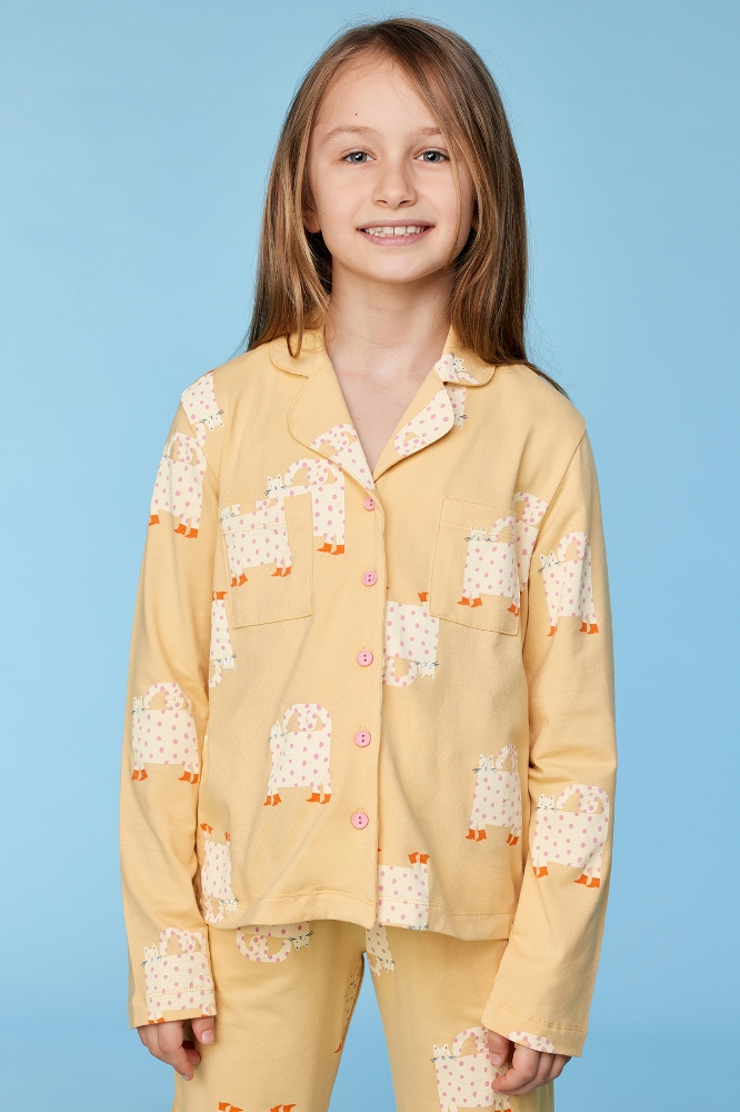 10-16 Yaş Kız Çocuk Pijama-Ypd - 940 Z Aop Cat Studıo Gırls