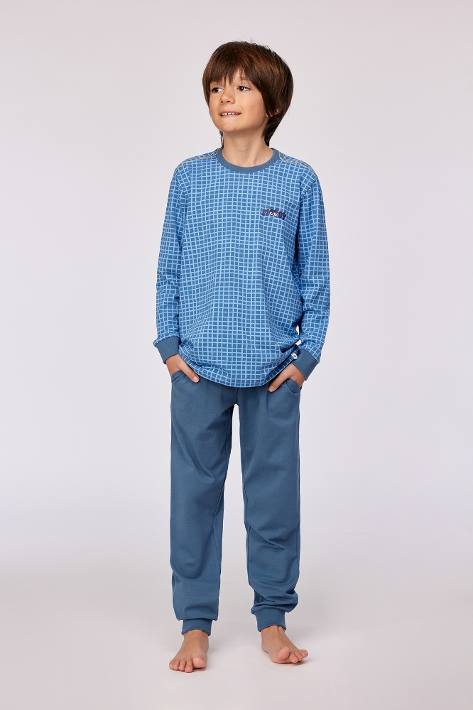 2-8 Yaş Erkek Çocuk Pijama-Qtr - 926 Z Aop Cat Studıo Boys