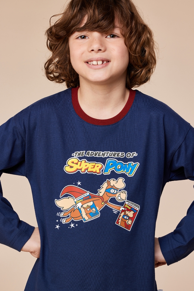 10-16 Yaş Erkek Çocuk Pijama-Plu - 893 Naval Academy