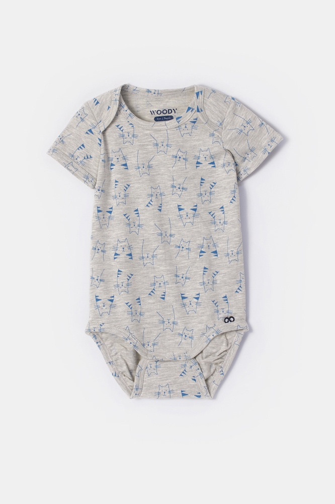 Pamuklu Bebek Body-Res - 922 Z Aop Cat Boys
