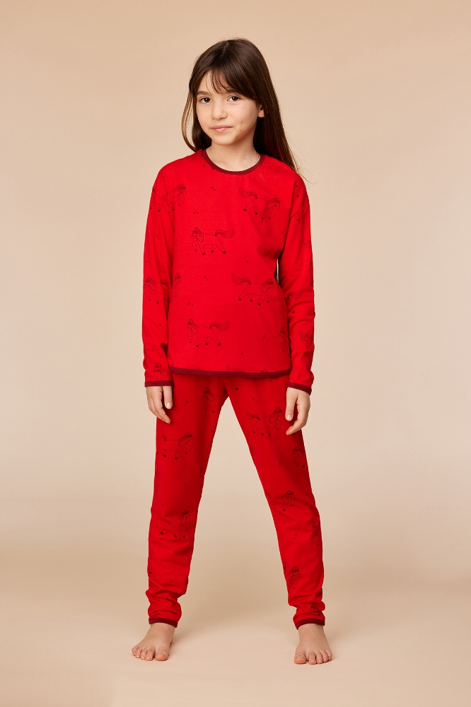 2-8 Yaş Kız Pijama-Pzg - 934 Z Aop Pony