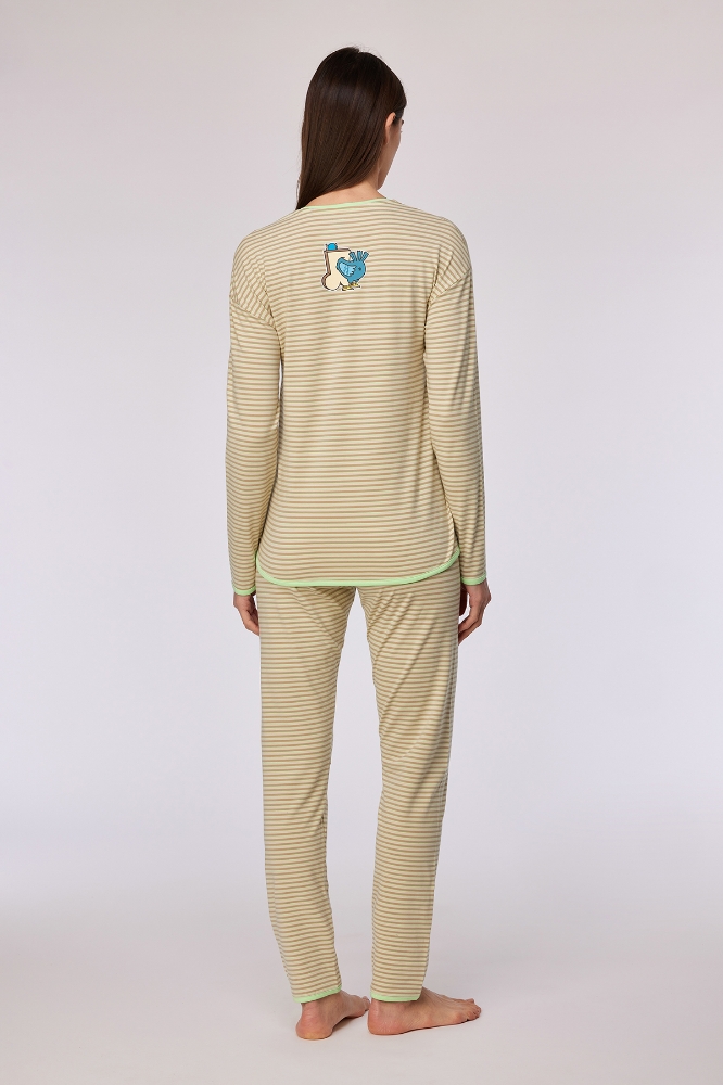 Pijama Takımı-Pzg - 933 Z Strıpe Pıgeon Gırls