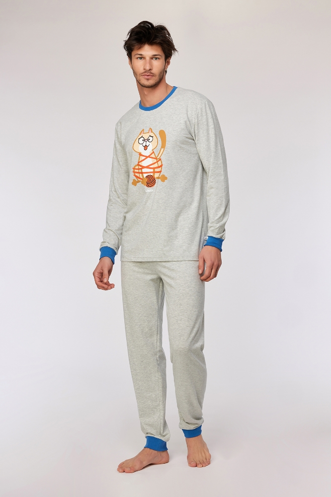 Pijama Takımı-Ple - 142 Lght Grey Melange