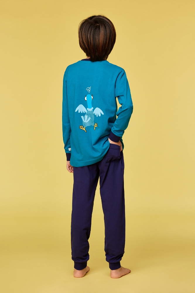 2-8 Yaş Erkek Pijama-Ple - 795 Crystal Teal