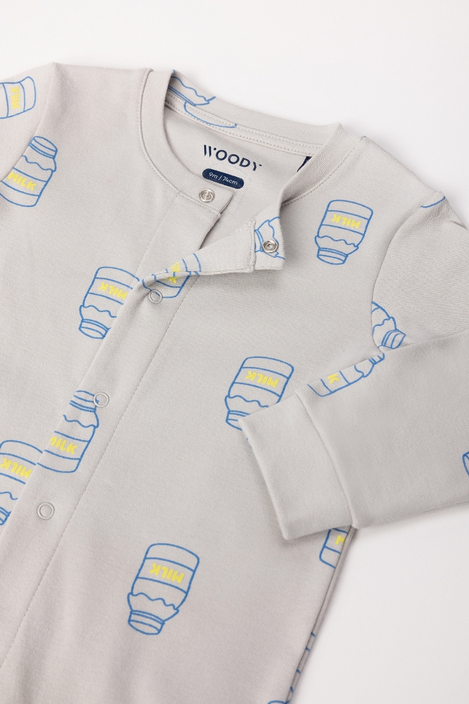 Pamuklu Bebek Tulumu-Bpe - 948 Mfw Q103 Aop 1