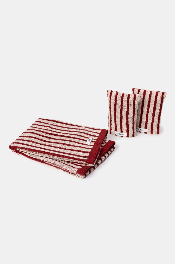 Pamuklu Banyo 2'li Havlu Seti-Ttw - 915 B Strıpe 2