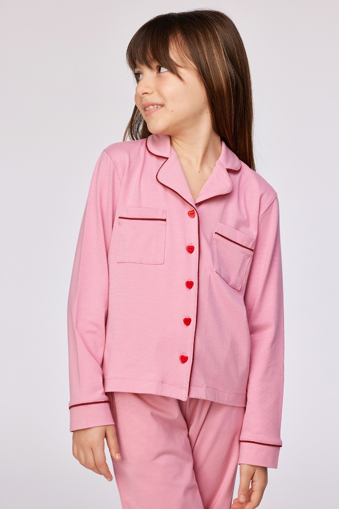 10-16 Yaş Kız Çocuk Pijama-Ypd - 404 Wıld Rose