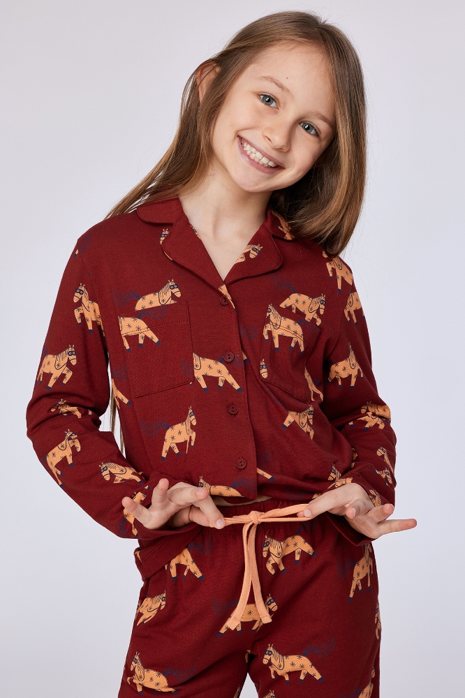 2-8 Yaş Kız Çocuk Pijama-Ypd - 939 Z Aop Pony Studıo Gırls