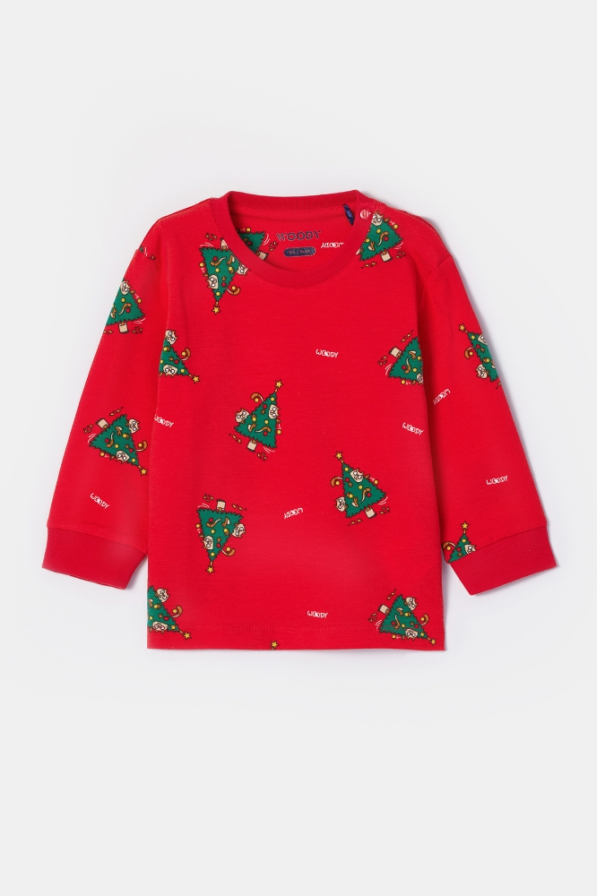 Unisex Bebek Pijama-Cpa - 995 Cat Chrıstmas Z Aop